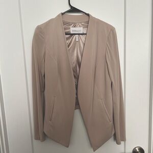 BCBG Nude Tailored Blazer with Satin Lining